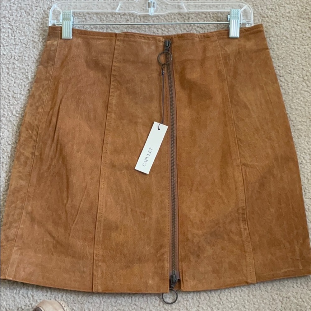 100% leather Capulet skirt